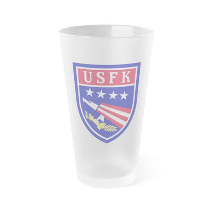 USAE United States Forces Korea (U.S. Army) Frosted Pint Glass 16oz-Go Mug Yourself