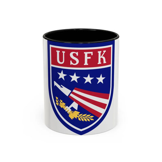USAE United States Forces Korea (U.S. Army) Accent Coffee Mug 11oz Black - Go Mug Yourself