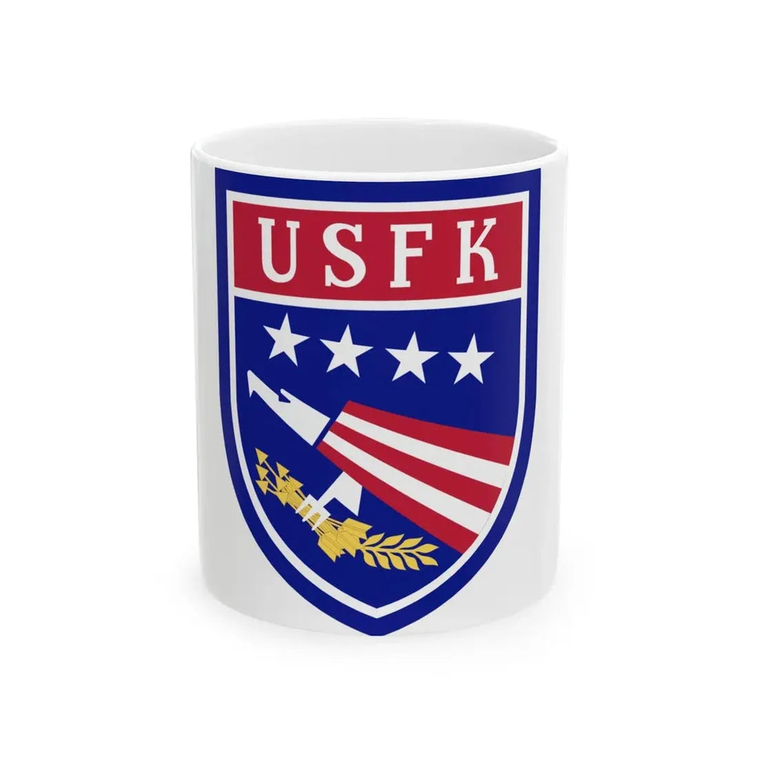 USAE United States Forces Korea (U.S. Army) White Coffee Mug 11oz - Go Mug Yourself