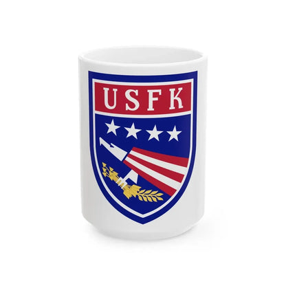 USAE United States Forces Korea (U.S. Army) White Coffee Mug 15oz - Go Mug Yourself