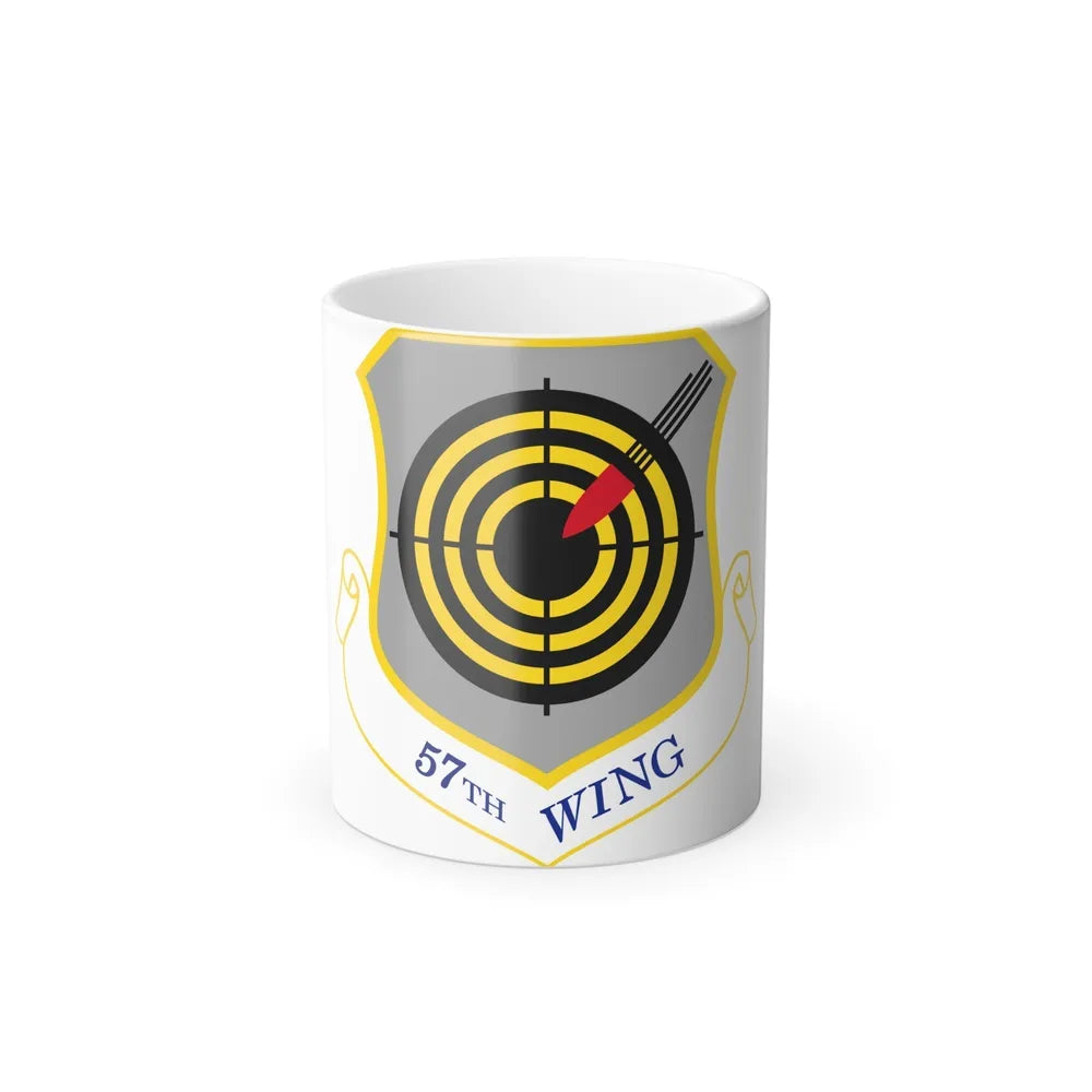 USAF 57th Wing shield (U.S. Air Force) Color Changing Coffee Mug-11oz-Go Mug Yourself