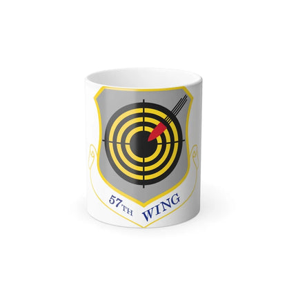 USAF 57th Wing shield (U.S. Air Force) Color Changing Coffee Mug-11oz-Go Mug Yourself