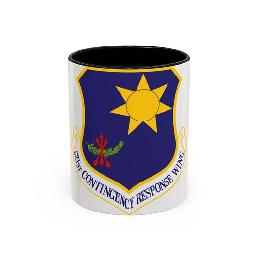 USAF 621st Contigency Response Wing (U.S. Air Force) Accent Coffee Mug 11oz Black - Go Mug Yourself