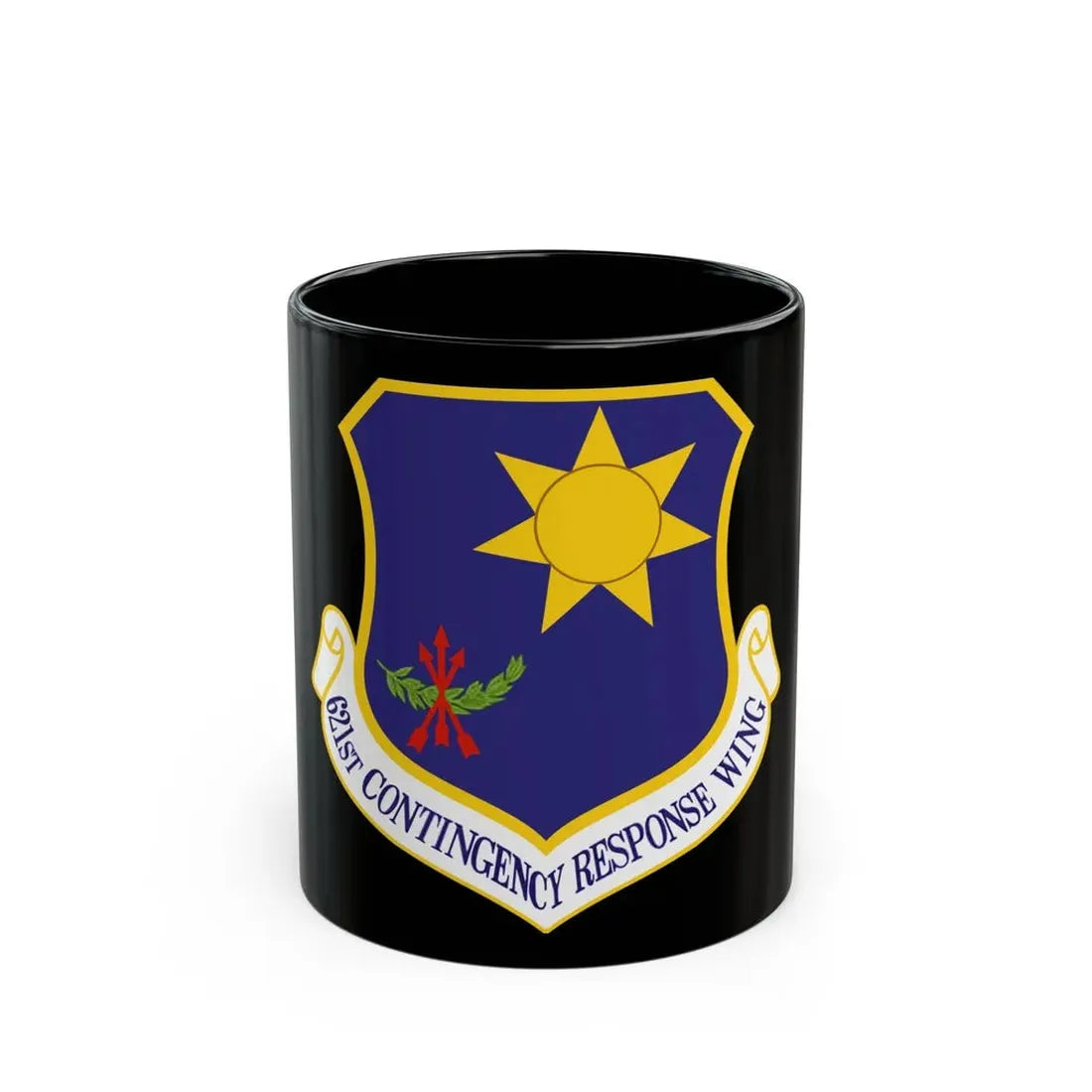 USAF 621st Contigency Response Wing (U.S. Air Force) Black Coffee Mug 11oz - Go Mug Yourself