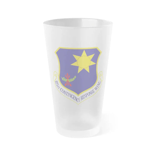 USAF 621st Contigency Response Wing (U.S. Air Force) Frosted Pint Glass 16oz 16oz Frosted - Go Mug Yourself