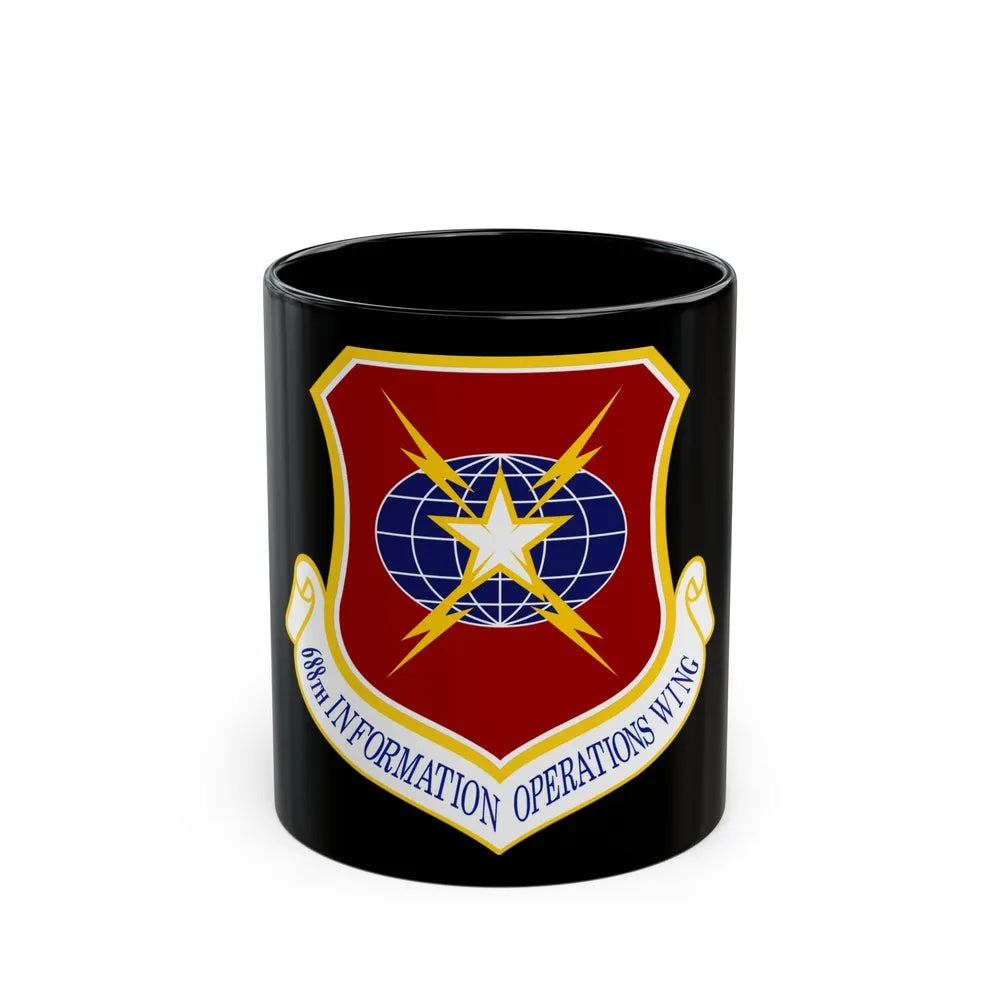 USAF 688th Information Operations Wing (U.S. Air Force) Black Coffee Mug-11oz-Go Mug Yourself