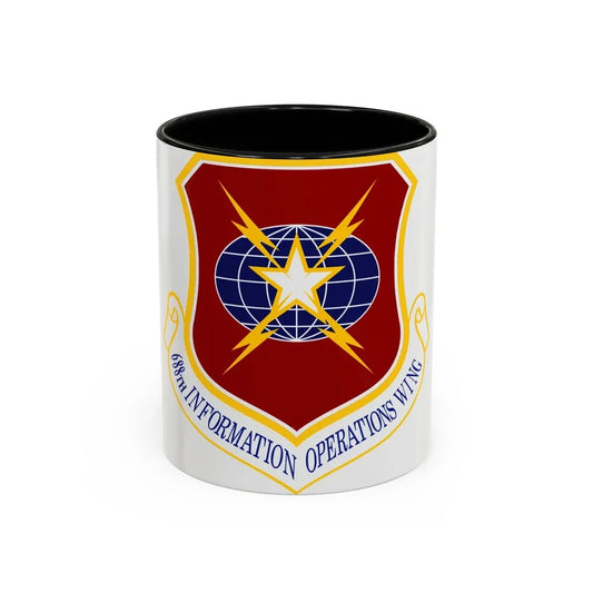 USAF 688th Information Operations Wing (U.S. Air Force) Accent Coffee Mug 11oz Black - Go Mug Yourself