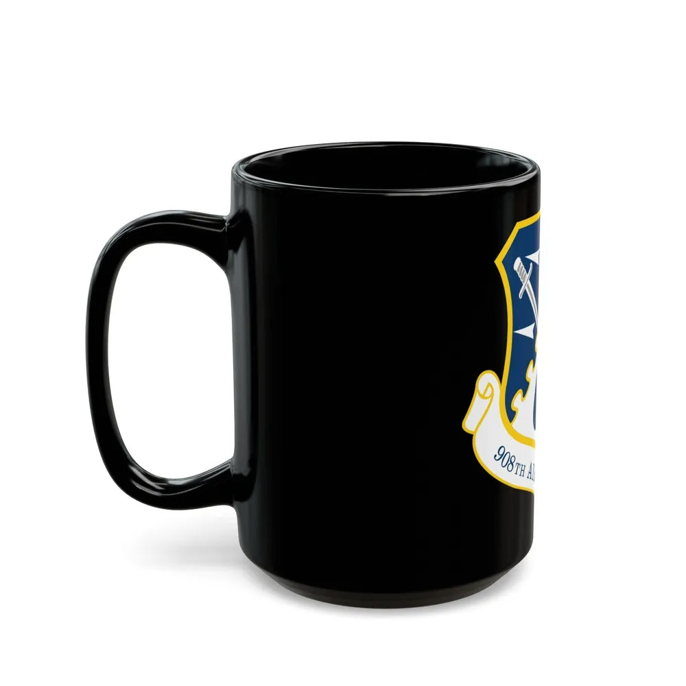 USAF 908th Airlift Wing (U.S. Air Force) Black Coffee Mug-Go Mug Yourself