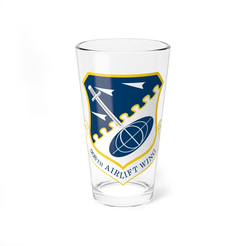 USAF 908th Airlift Wing (U.S. Air Force) Pint Glass 16oz-16oz-Go Mug Yourself