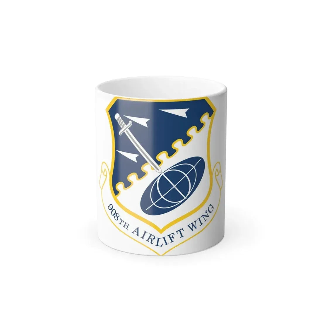 USAF 908th Airlift Wing (U.S. Air Force) Color Changing Coffee Mug 11oz - Go Mug Yourself