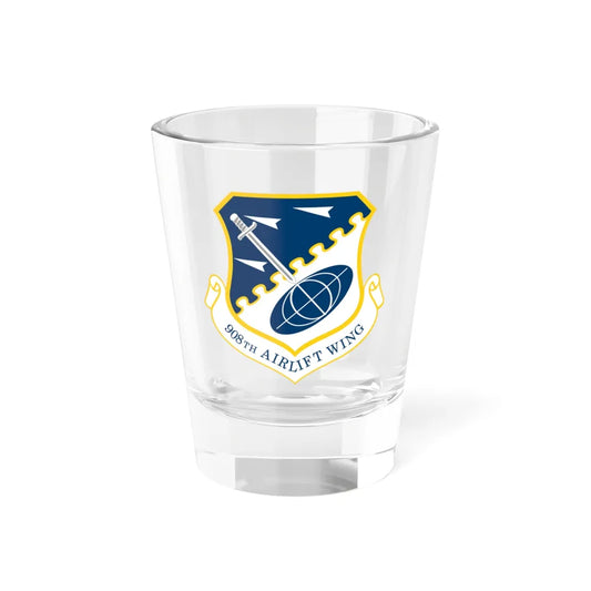 USAF 908th Airlift Wing (U.S. Air Force) Shot Glass 1.5oz 1.5oz - Go Mug Yourself