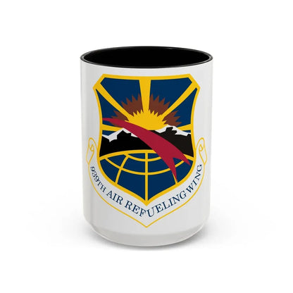 USAF 939th Air Refueling Wing (U.S. Air Force) Accent Coffee Mug 15oz Black - Go Mug Yourself