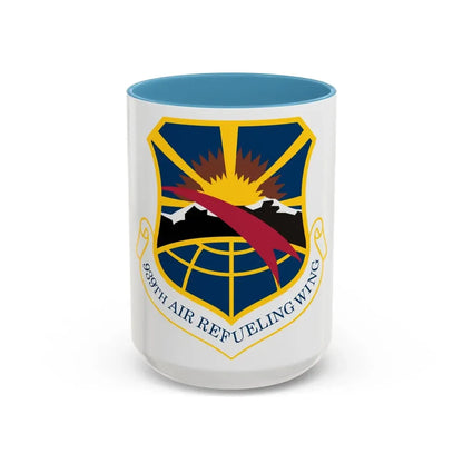 USAF 939th Air Refueling Wing (U.S. Air Force) Accent Coffee Mug 15oz Light Blue - Go Mug Yourself