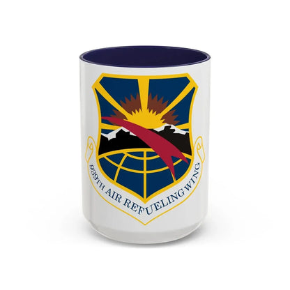 USAF 939th Air Refueling Wing (U.S. Air Force) Accent Coffee Mug 15oz Navy - Go Mug Yourself