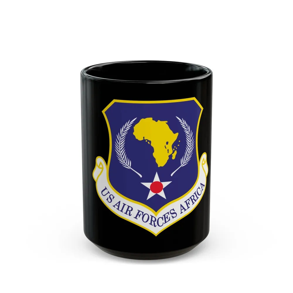 USAF Africa (U.S. Air Force) Black Coffee Mug-15oz-Go Mug Yourself