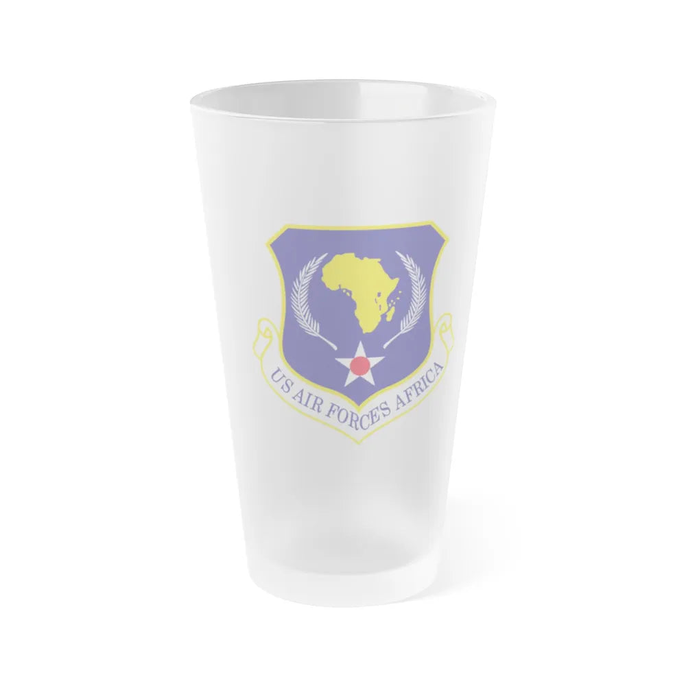 USAF Africa (U.S. Air Force) Frosted Pint Glass 16oz-Go Mug Yourself