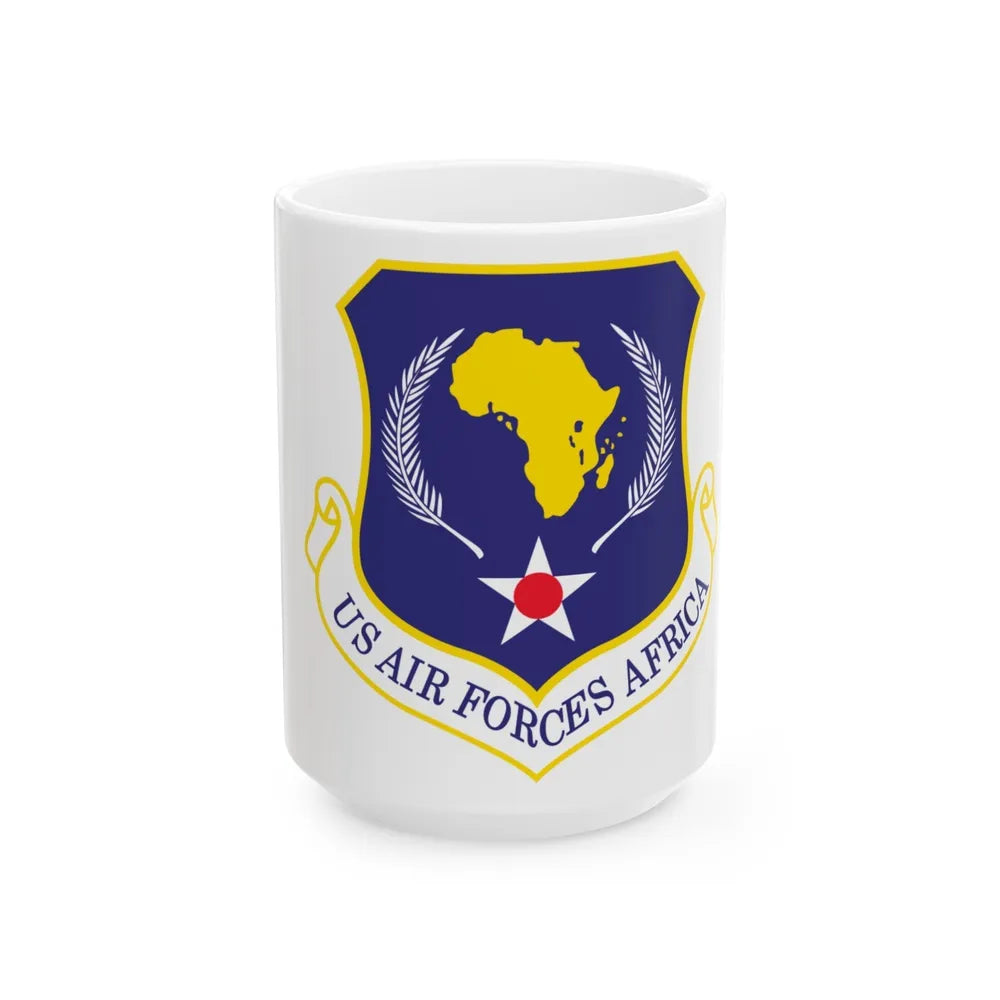 USAF Africa (U.S. Air Force) White Coffee Mug-15oz-Go Mug Yourself