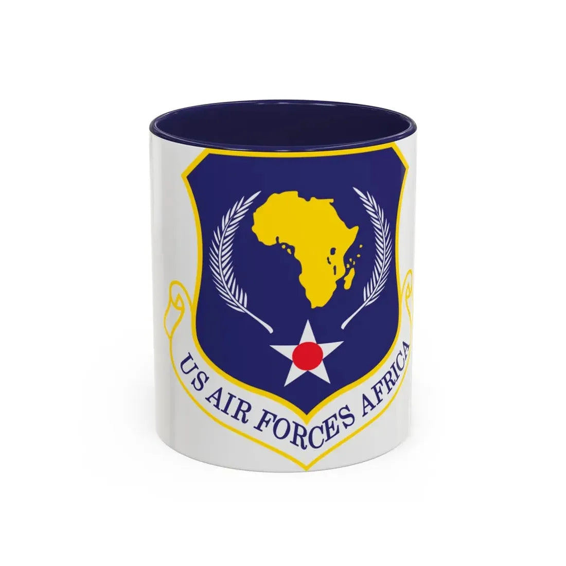 USAF Africa (U.S. Air Force) Accent Coffee Mug 11oz Navy - Go Mug Yourself