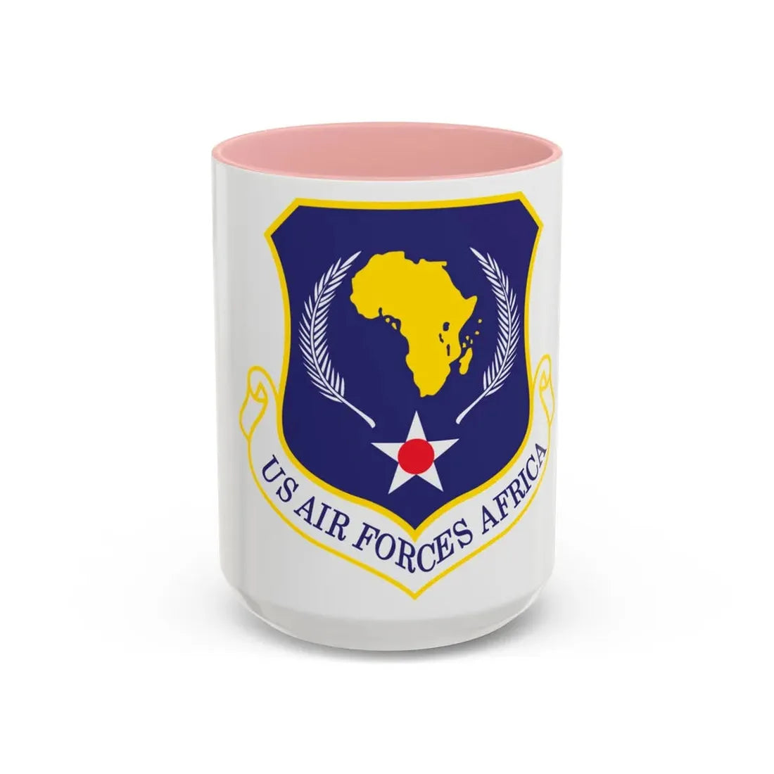 USAF Africa (U.S. Air Force) Accent Coffee Mug 15oz Pink - Go Mug Yourself