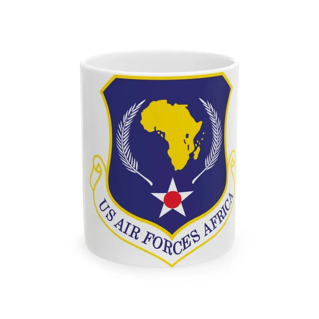 USAF Africa (U.S. Air Force) White Coffee Mug 11oz - Go Mug Yourself