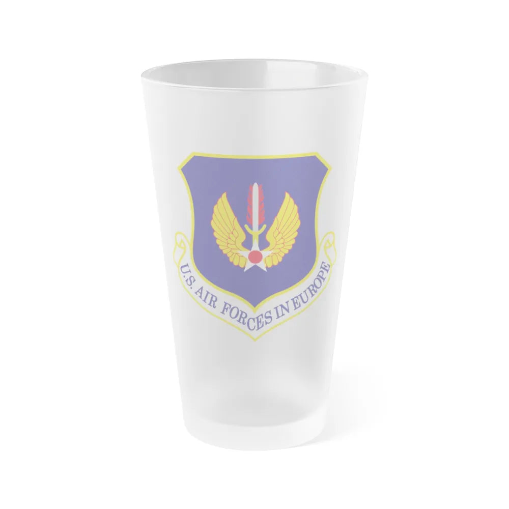 USAF in Europe (U.S. Air Force) Frosted Pint Glass 16oz-Go Mug Yourself