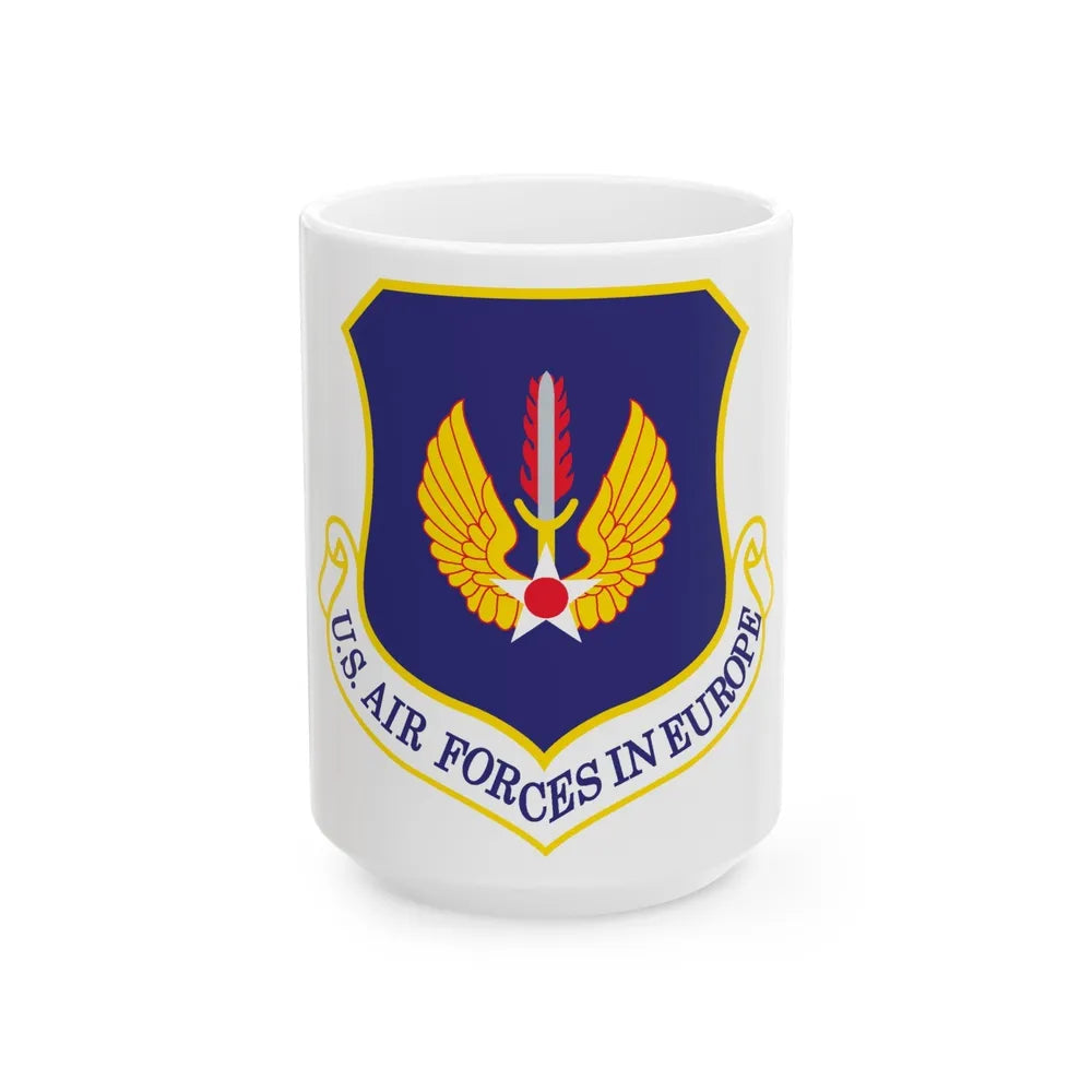 USAF in Europe (U.S. Air Force) White Coffee Mug-15oz-Go Mug Yourself