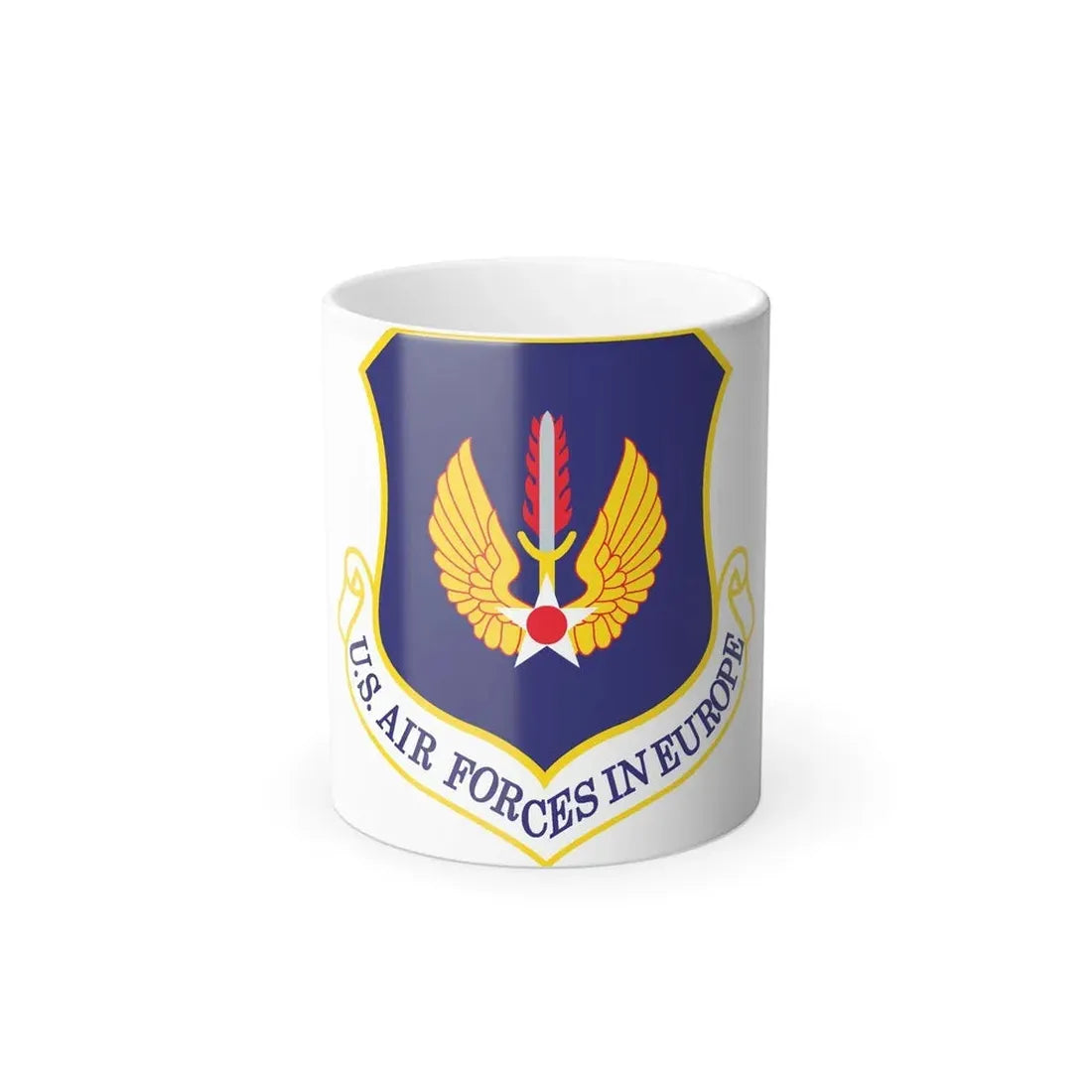 USAF in Europe (U.S. Air Force) Color Changing Coffee Mug 11oz - Go Mug Yourself