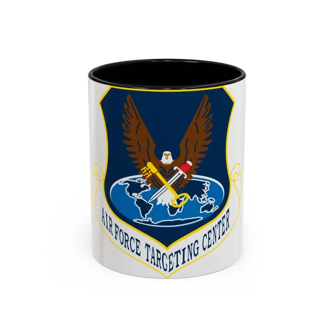 USAF Targeting Center Eagles (U.S. Air Force) Accent Coffee Mug 11oz Black - Go Mug Yourself
