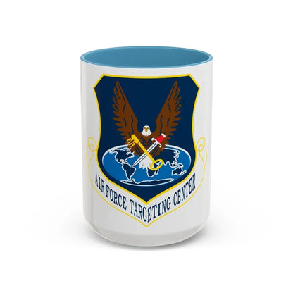 USAF Targeting Center Eagles (U.S. Air Force) Accent Coffee Mug 15oz Light Blue - Go Mug Yourself