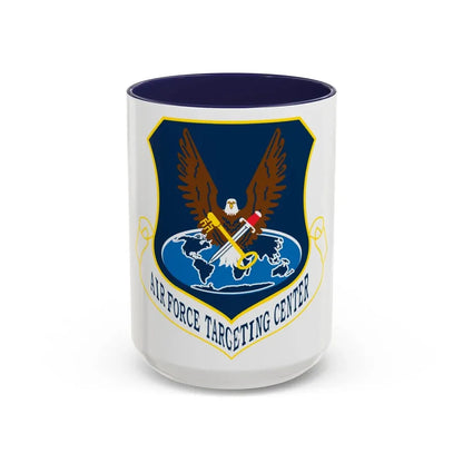 USAF Targeting Center Eagles (U.S. Air Force) Accent Coffee Mug 15oz Navy - Go Mug Yourself