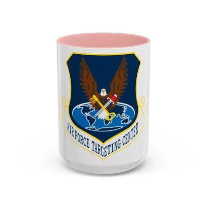 USAF Targeting Center Eagles (U.S. Air Force) Accent Coffee Mug 15oz Pink - Go Mug Yourself