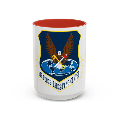 USAF Targeting Center Eagles (U.S. Air Force) Accent Coffee Mug 15oz Red - Go Mug Yourself
