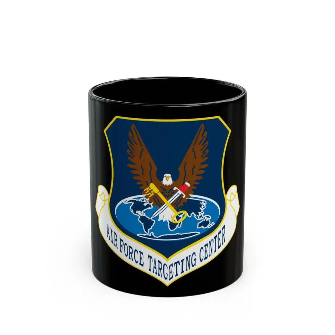 USAF Targeting Center Eagles (U.S. Air Force) Black Coffee Mug 11oz - Go Mug Yourself
