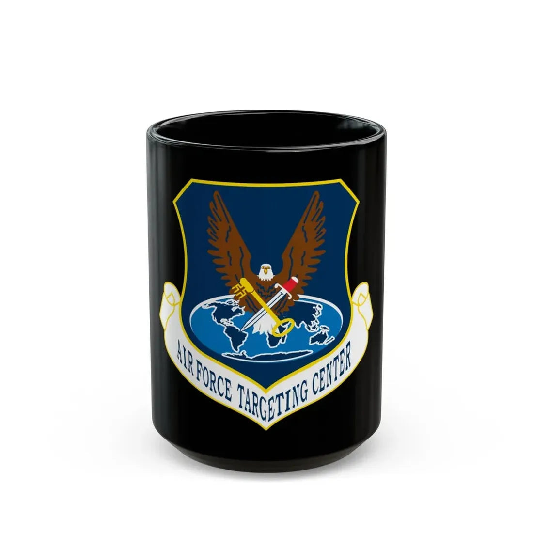 USAF Targeting Center Eagles (U.S. Air Force) Black Coffee Mug 15oz - Go Mug Yourself
