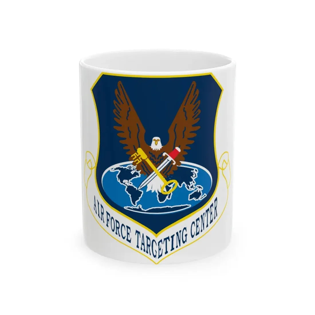 USAF Targeting Center Eagles (U.S. Air Force) White Coffee Mug 11oz - Go Mug Yourself