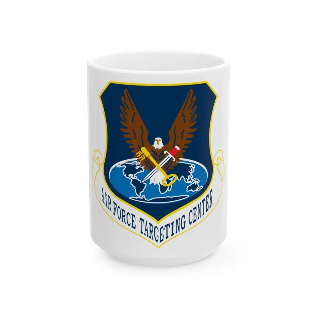 USAF Targeting Center Eagles (U.S. Air Force) White Coffee Mug 15oz - Go Mug Yourself