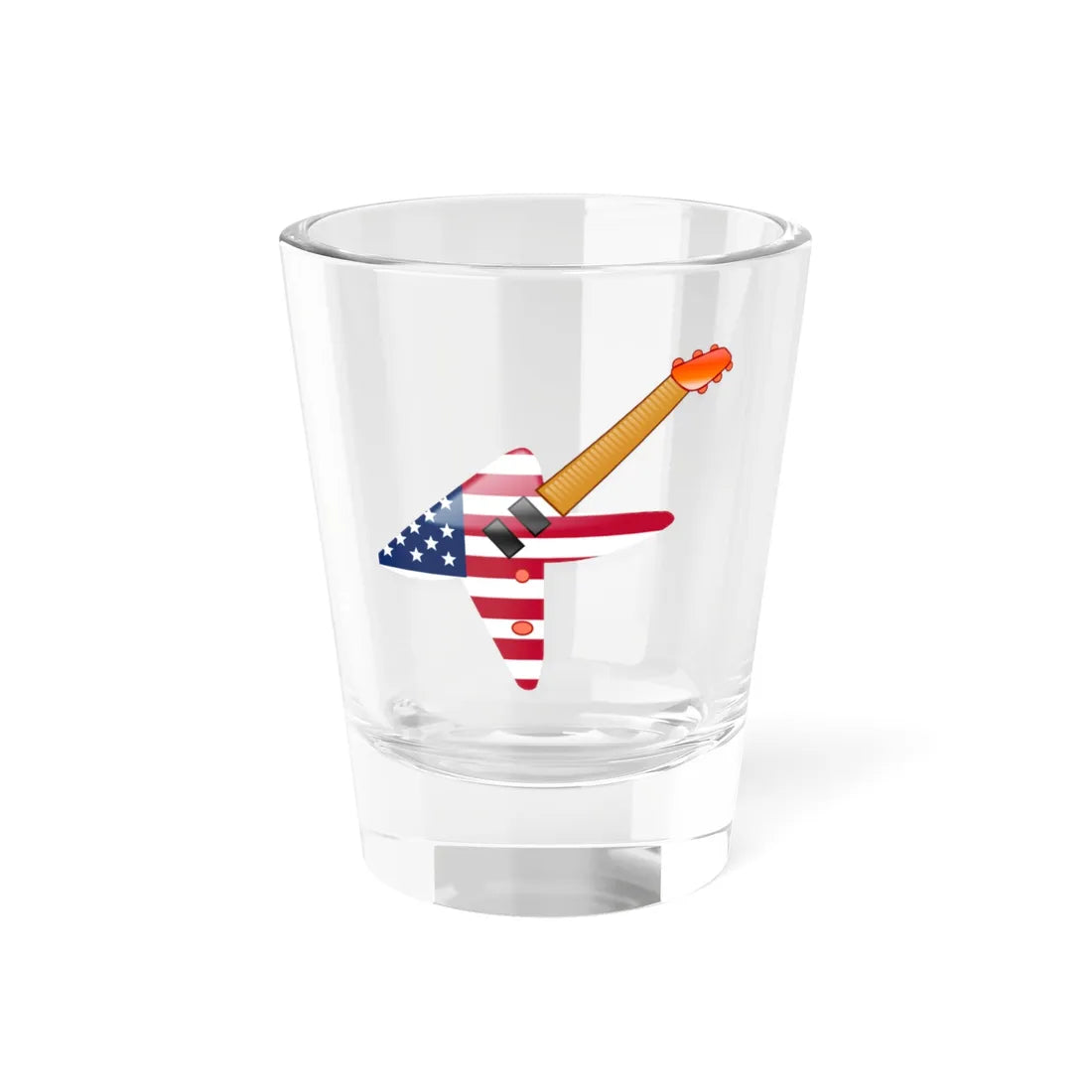 USAGuitarIcon (United States) Shot Glass 1.5oz 1.5oz - Go Mug Yourself