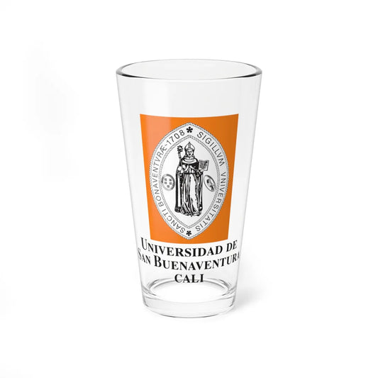 USB Cali Logo (Colombia) (Coat of Arms) Pint Glass 16oz 16oz - Go Mug Yourself