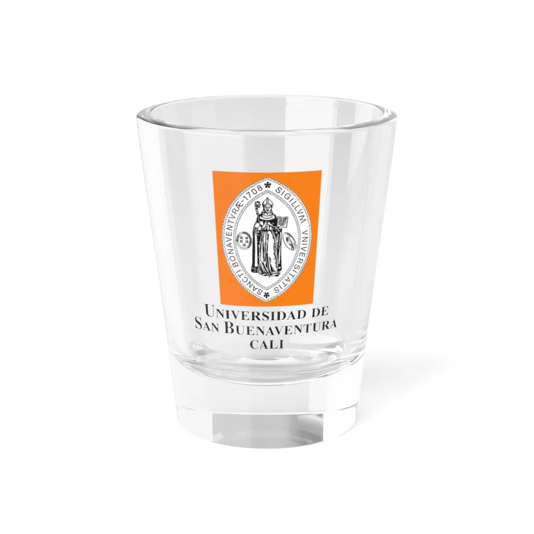 USB Cali Logo (Colombia) (Coat of Arms) Shot Glass 1.5oz 1.5oz - Go Mug Yourself