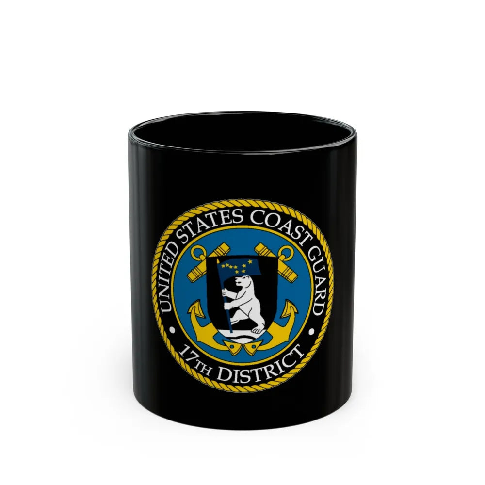 USCG 17th District (U.S. Coast Guard) Black Coffee Mug-11oz-Go Mug Yourself