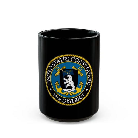 USCG 17th District (U.S. Coast Guard) Black Coffee Mug-15oz-Go Mug Yourself