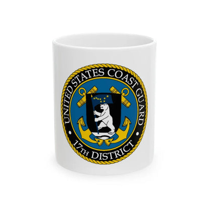 USCG 17th District (U.S. Coast Guard) White Coffee Mug-11oz-Go Mug Yourself