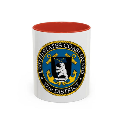 USCG 17th District (U.S. Coast Guard) Accent Coffee Mug 11oz Red - Go Mug Yourself