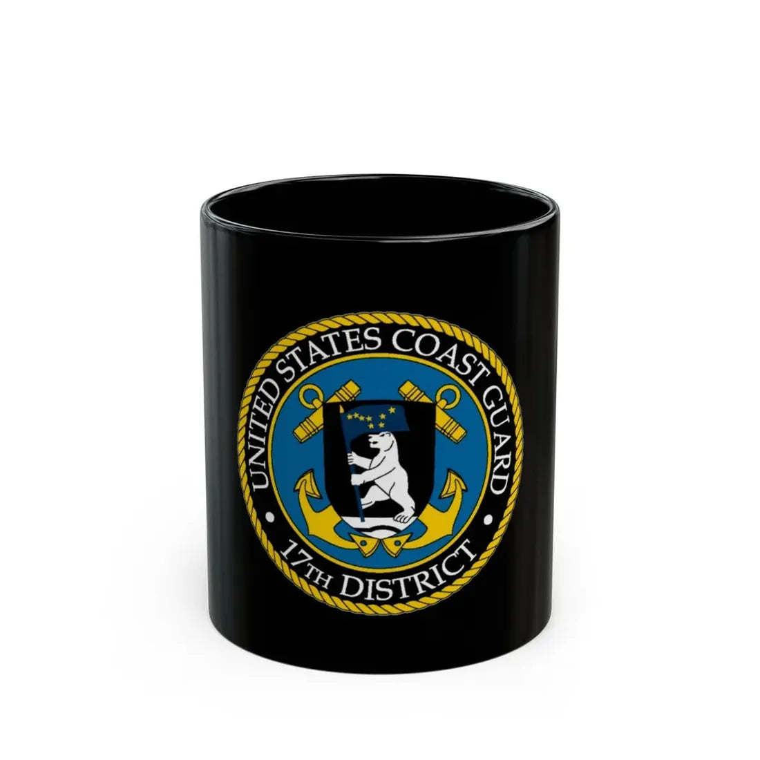 USCG 17th District (U.S. Coast Guard) Black Coffee Mug 11oz - Go Mug Yourself
