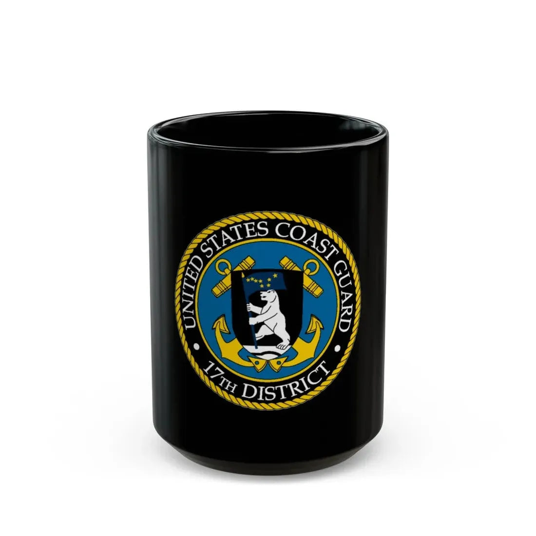 USCG 17th District (U.S. Coast Guard) Black Coffee Mug 15oz - Go Mug Yourself