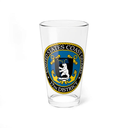 USCG 17th District (U.S. Coast Guard) Pint Glass 16oz 16oz - Go Mug Yourself