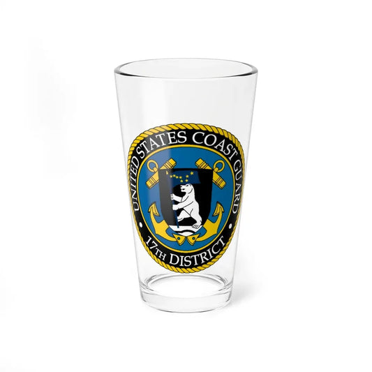 USCG 17th District (U.S. Coast Guard) Pint Glass 16oz 16oz - Go Mug Yourself