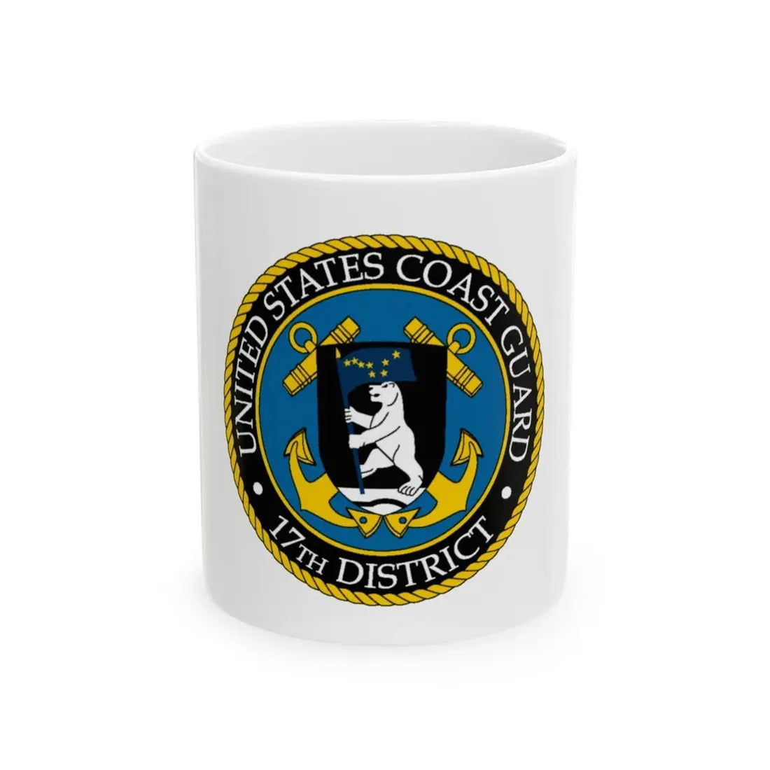 USCG 17th District (U.S. Coast Guard) White Coffee Mug 11oz - Go Mug Yourself