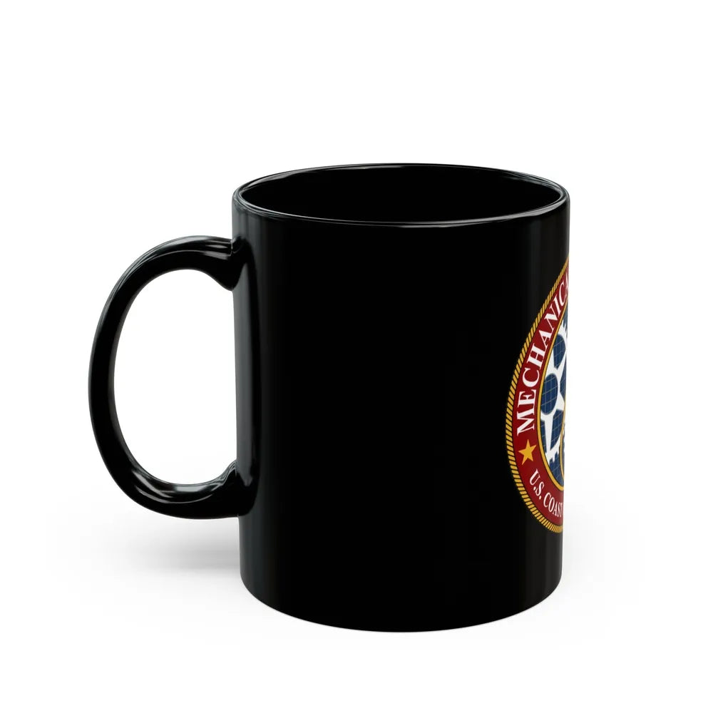 USCG Acad Mech Engineering (U.S. Coast Guard) Black Coffee Mug-Go Mug Yourself