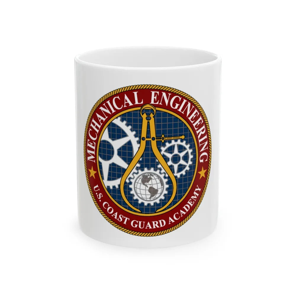 USCG Acad Mech Engineering (U.S. Coast Guard) White Coffee Mug-11oz-Go Mug Yourself